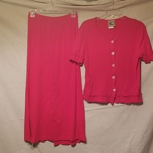 Shirt and skirt set